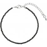 Pavona Korálkový náramek s černým spinelem 43055.3 black spinel – Zboží Dáma