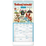 nástěnný Rodinný plánovací Krteček 21 x 42 cm 2026 – Zboží Dáma