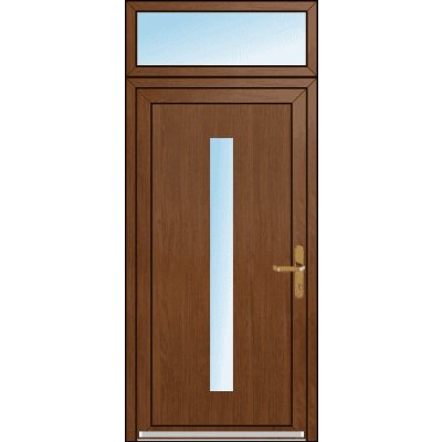 OknaDvereNaMiru.cz Vchodové dveře STYL Hana + Nadsvětlík bílá 100 x 220 cm – Hledejceny.cz