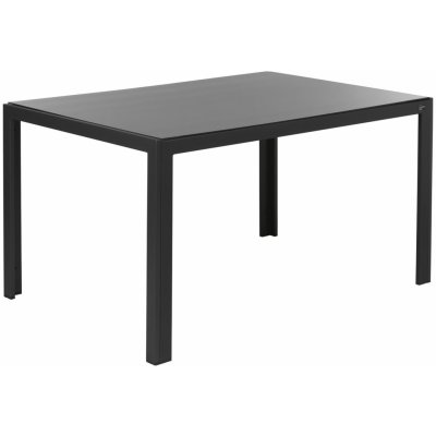 Livarno Home Hliníkový stůl se skleněnou deskou Houston, černá – Zboží Mobilmania