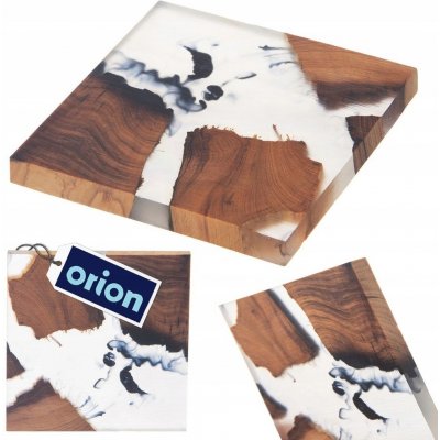 Orion Podtácek akácie/resin River 1 ks 8x8cm – Zboží Mobilmania