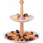 Etažér na cukroví porcelánový 2 patra – Zboží Dáma