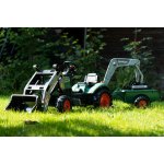 Falk Šlapací traktor Vintage 2058N se lžící bagrem a přívěsem červený – Zboží Mobilmania