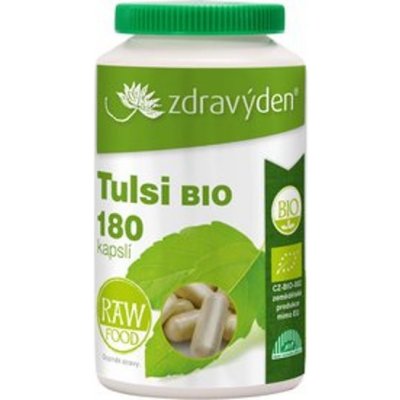 Zdravý den Aspen team Tulsi BIO RAW 180 kapslí 77,9 g – Hledejceny.cz