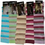 PONDY Podkolenky elastické světlé pruhy – Zboží Dáma