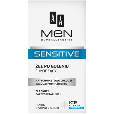 AA Cosmetics Men Sensitive chladivý gel po holení 100 ml – Zboží Mobilmania