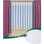 Textil Centrum Kusová hotová záclona VOAL UNI 09021, s řasicí páskou a olůvkem, jednobarevná bílá, výška 120 cm x šířka 200 cm (na okno) – Zboží Dáma