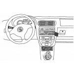 Konzole pro držák mobilního telefonu do Seat Toledo