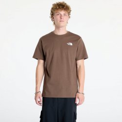 The North Face bavlněné tričko S/S Redbox Tee s potiskem NF0A87NP5EX1 hnědá