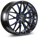 Barracuda Project THREE 10x20 5x112 ET43 gloss black flash blue | Zboží Auto