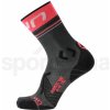 UYN dámské běžecké ponožky Runner's One Mid Socks W S100270G154 grey melange/pink