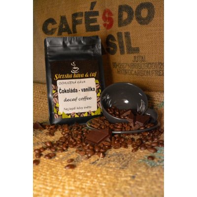 Slezská káva a čaj káva bez kofeinu ochucená čokoláda vanilla středně mletá turek kapsle 250 g – Zboží Mobilmania