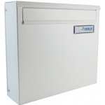 Poštovní schránka A-02 do plotu a branky - RAL 9016 MAT. - BÍLÁ – Sleviste.cz