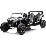 Mamido elektrické autíčko Buggy UTV čtyřmístné 24V nafukovací kola bílá – Zboží Mobilmania