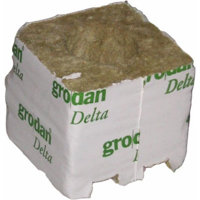 Grodan Pěstební kostka velká 100 x 100 x 65 mm bez díry 216 ks – Sleviste.cz