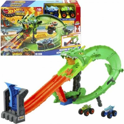 Hot Wheels Monster Trucks dráha Dračí zkáza JFR06 TV – Hledejceny.cz