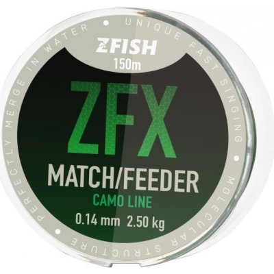 ZFISH ZFX MATCH FEEDER CAMOLINE 150 m 0,14 mm 2,5 kg – Zboží Mobilmania