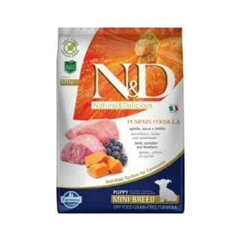 N&D Pumpkin Puppy Mini Grain Free Lamb & Blueberry 7 kg