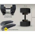 TUNTURI MX85 Select Nastavitelná činka 5,6 - 38,6 kg – Zboží Mobilmania