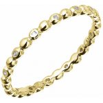 Pozlacený stříbrný prsten vzorovaný se zirkonky 15005.1 crystal – Hledejceny.cz