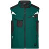 Pracovní oděv James&Nicholson Pánská softshellová vesta JN845 Dark Green