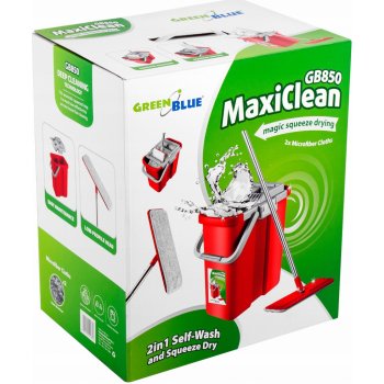 Maxiclean GB850 GreenBlue Plochý mop se ždímačkou