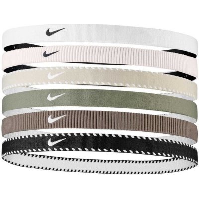 Nike Flex Classic Headbands 6PK bílá světlá army/černá – Sleviste.cz