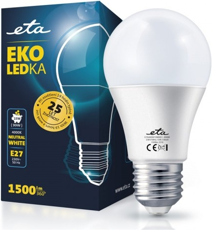 Eta EKO LEDka klasik 15W, E27, neutrální bílá od 117 Kč - Heureka.cz
