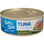 Sun&Sea Tuňák kousky v olivovém oleji 160 g – Zboží Dáma