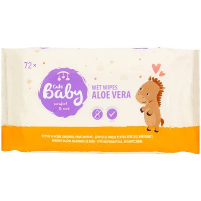 Cute Baby Přírodní Vlhčené Ubrousky Parfémované 72 ks – Hledejceny.cz