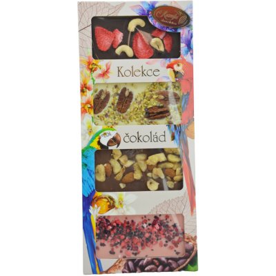 Kamila Chocolates Kolekce čokolád s posypem 4 x 50 g 200 g – Zbozi.Blesk.cz