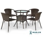 Halmar Midas stůl tmavě hnědý – Zbozi.Blesk.cz