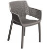 Zahradní židle a křeslo DEOKORK Zahradní plastové křeslo MENORCA (cappuccino)