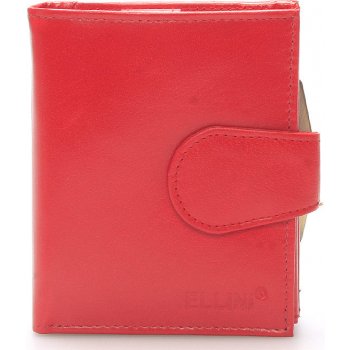 Ellini Dámská stylová kožená peněženka červená Dahlia červená