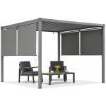 Garden Point Madera 3x4m terasová pergola se 4m bočními roletami antracitová – Zboží Mobilmania