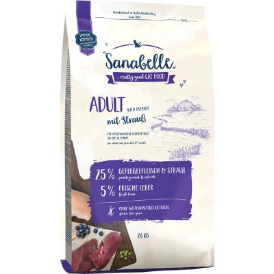 Bosch Sanabelle míchané balení Adult Poultry & Ostrich 2 x 2 kg