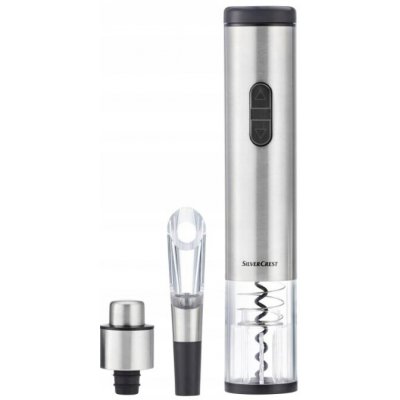 Elektrická vývrtka SilverCrest Kitchen Tools s ořezávačem fólie a LED – Zboží Dáma