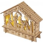 Emos LED vánoční betlém dřevěný 15 cm 2x AA vnitřní teplá bílá časovač DCWW34 – Hledejceny.cz