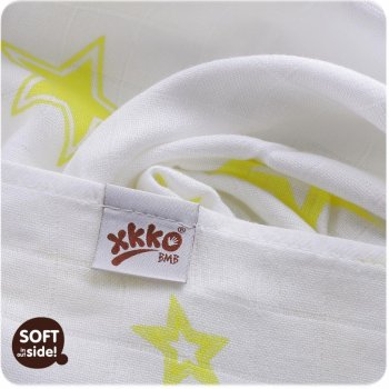 Kikko Bambusová osuška XKKO BMB 90x100 Little Stars Lemon