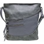 Tapple střední crossbody kabelka s líbivou texturou tmavě šedá – Zboží Mobilmania