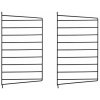 Regál a polička String Nástěnný panel String Wall 50 x 30, 2 ks, black
