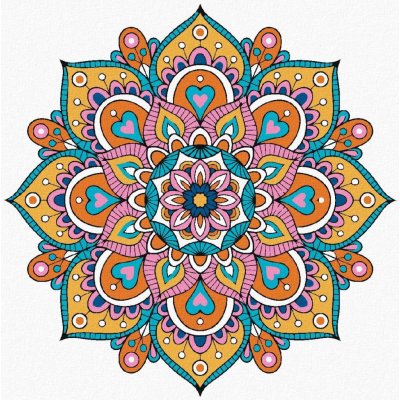Diamondi Diamantové malování MANDALA III 40 x 50 cm vypnuté plátno na rám – Sleviste.cz
