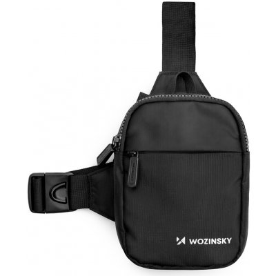 Mini taška přes rameno Wozinsky WMS-W1, voděodolná, dvoukomorová na telefon, unisex – černá – Hledejceny.cz