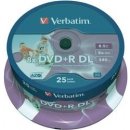 Verbatim DVD+R DL 8,5GB 8x, printable, spindle, 25ks (43667)