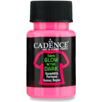 Cadence Barva na textil svítící ve tmě 50 ml růžová – Zbozi.Blesk.cz