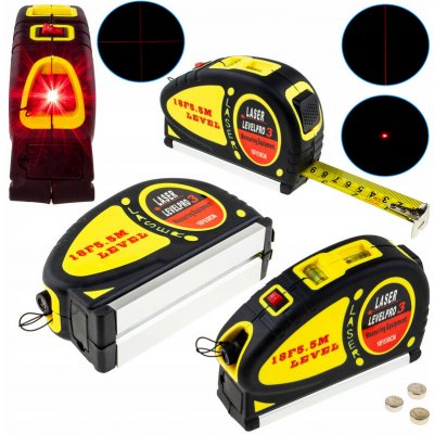 LevelPro3 LV-04 Laserová vodováha s metrem 2,5 m – Sleviste.cz