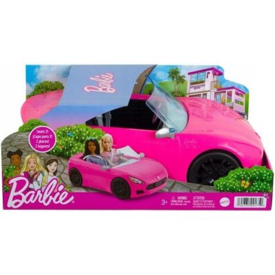 Barbie Kabriolet velké auto růžové auto pro panenky 2-místné HBT92 – Zboží Mobilmania