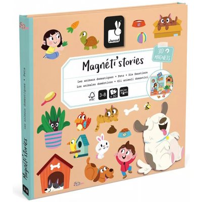 JANOD Magnetistories DOMÁCÍ MAZLÍČCI – Zboží Dáma
