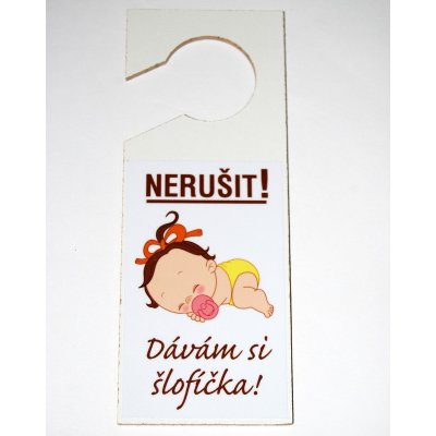 Visačka Nerušit! Šlofíček holčička – Sleviste.cz