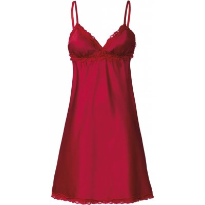 Esmara dámská saténová noční košilka červená – Zboží Mobilmania